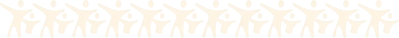 Yellow Emblem Strip of Abstract Human Figures